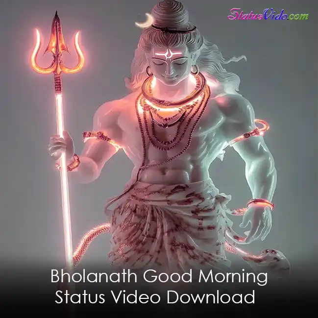 Bholanath Good Morning Status Video Download